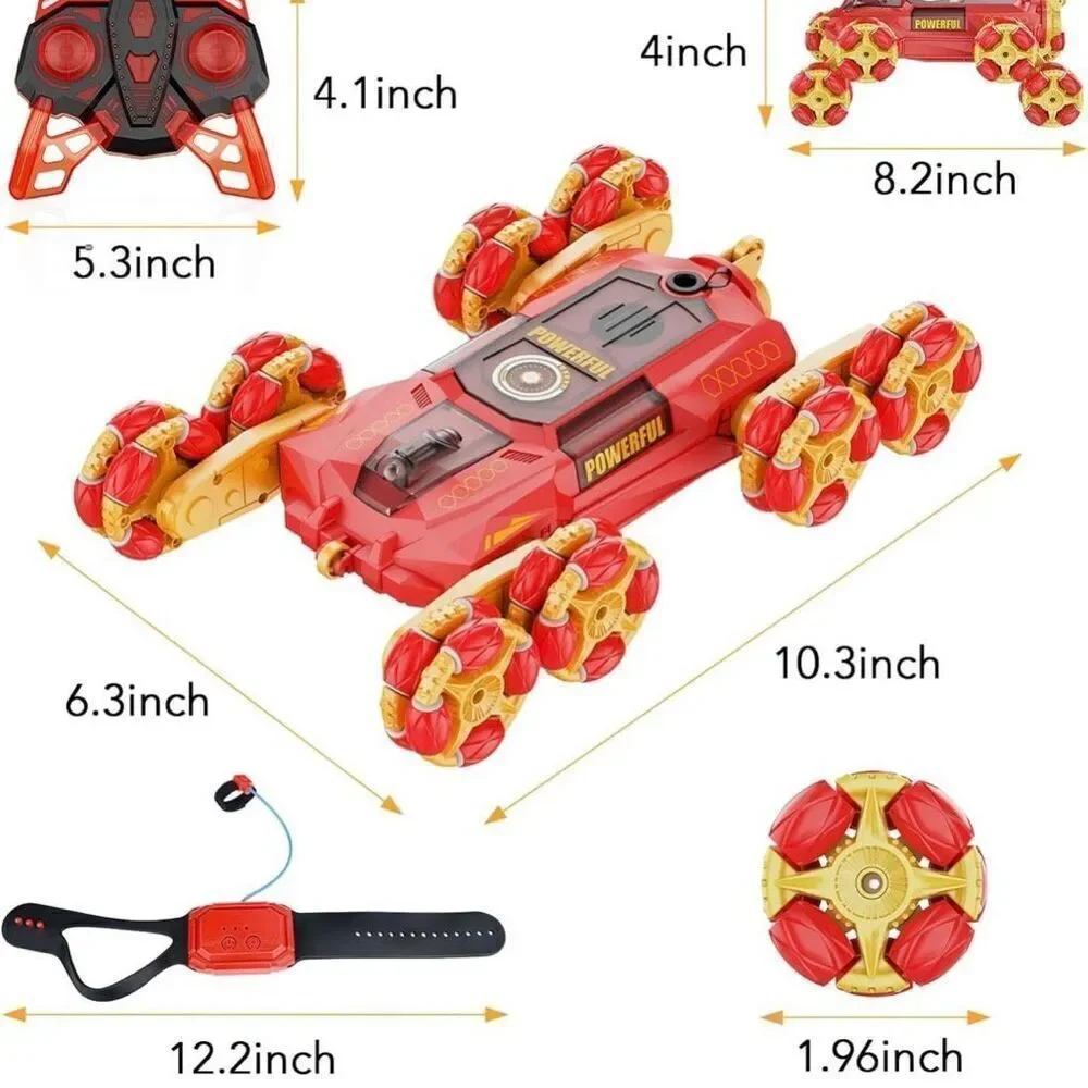 Brand New 8WD Gesture Sensing Kids RC Stunt Car – Spray, Lights & Sound